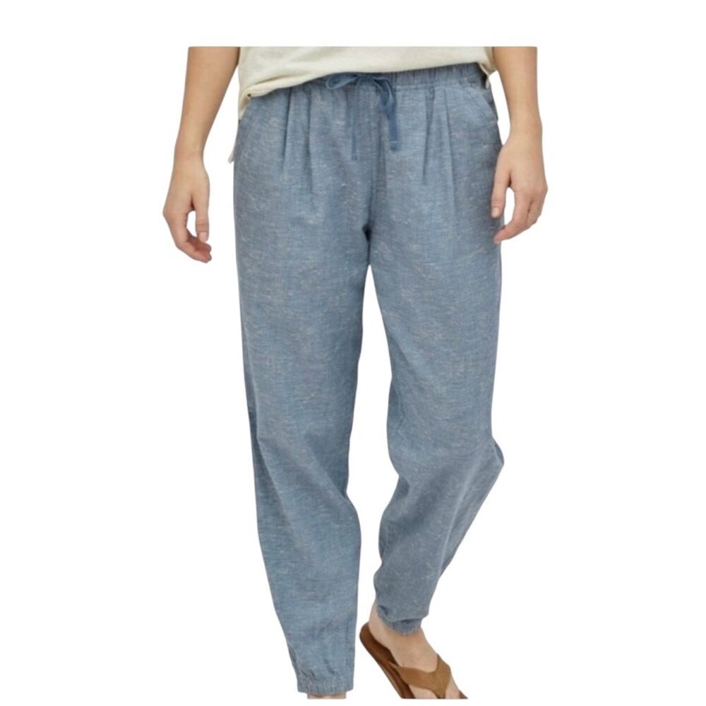 Patagonia Blue Heather Drawstring Jogger Pants